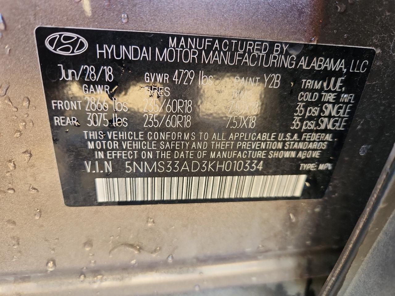 HYUNDAI SANTA FE SEL