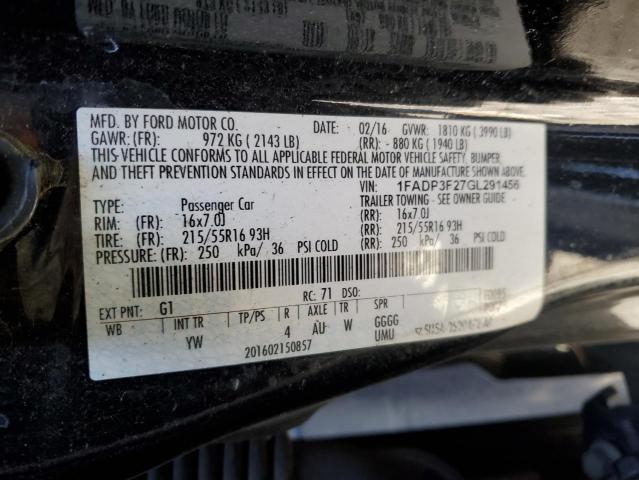 2016 FORD FOCUS SE #3282606872