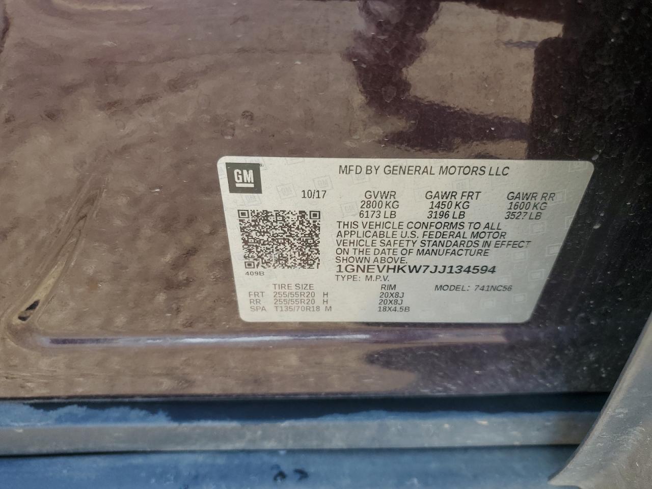 CHEVROLET TRAVERSE LT