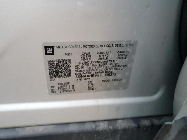 2018 CHEVROLET EQUINOX LS 3GNAXHEV8JL396273