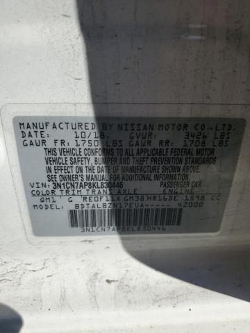 2019 NISSAN VERSA S 3N1CN7AP8KL830446