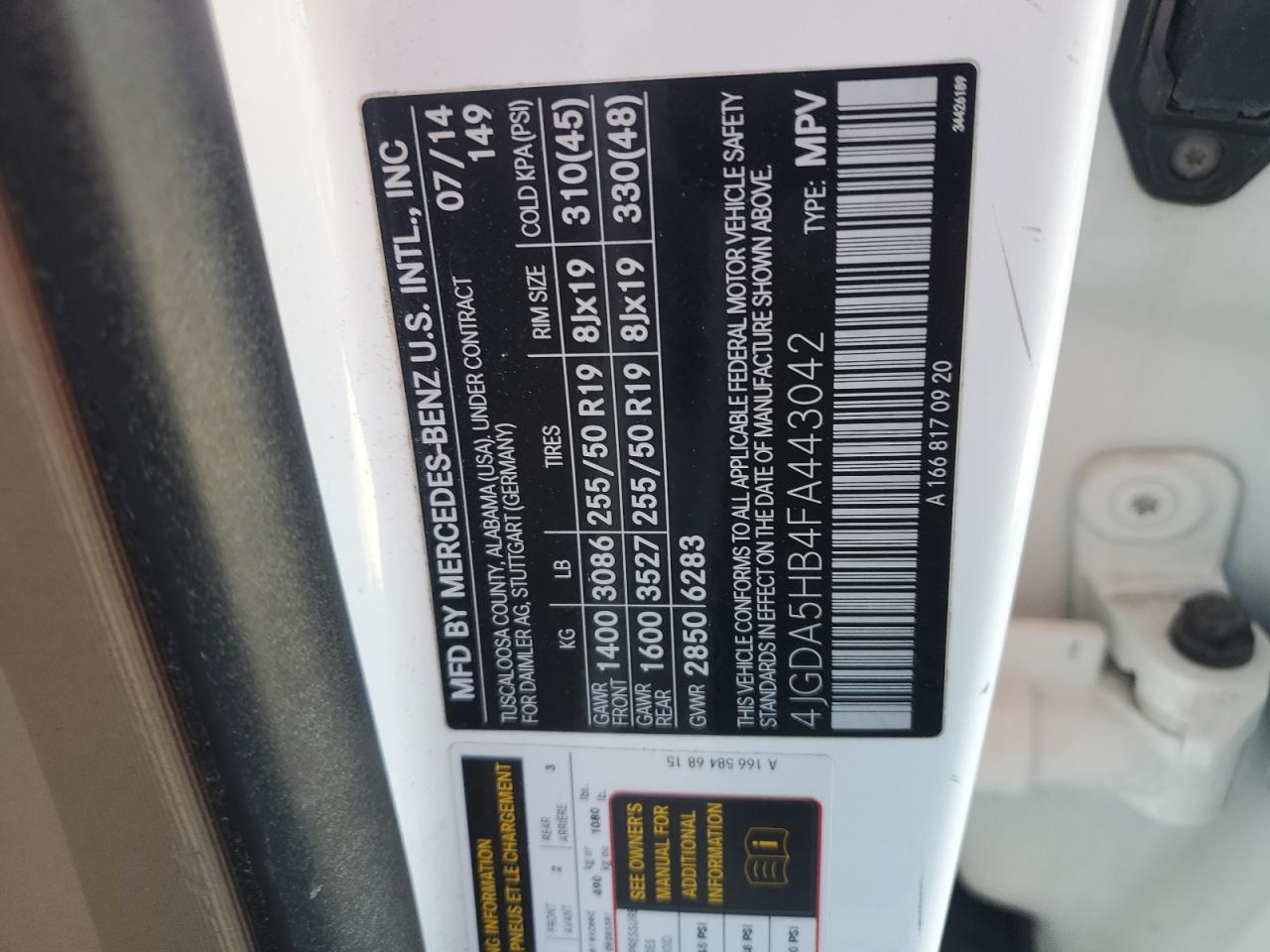 MERCEDES-BENZ M-CLASS 350 4MATIC