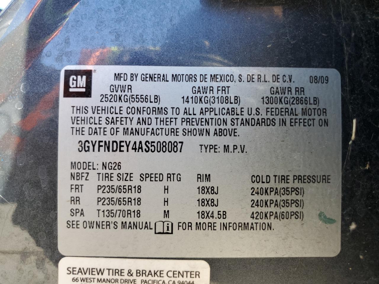 CADILLAC SRX LUXURY COLLECTION