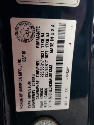 2010 HONDA CR-V LX - 5J6RE3H38AL801343