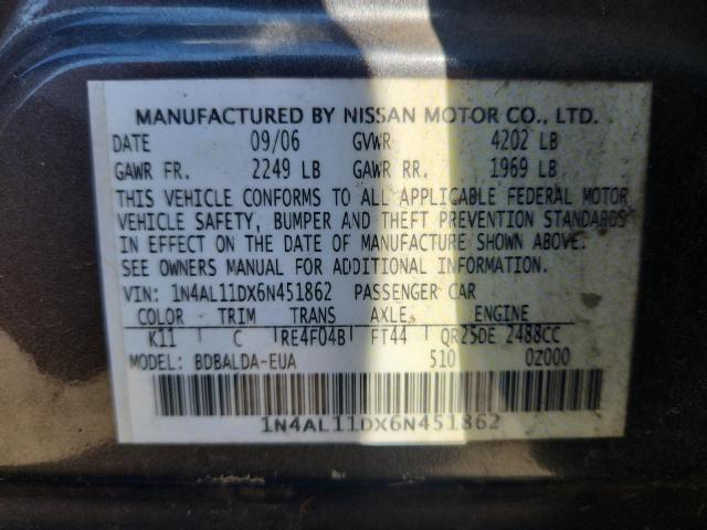 2006 NISSAN ALTIMA S #3291380136