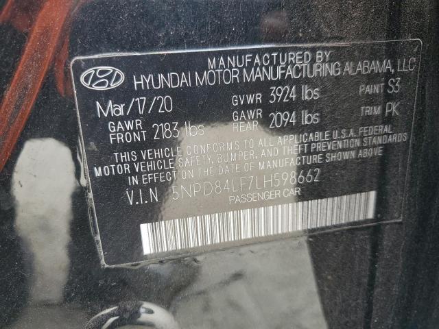 2020 HYUNDAI ELANTRA SEL #3309600560