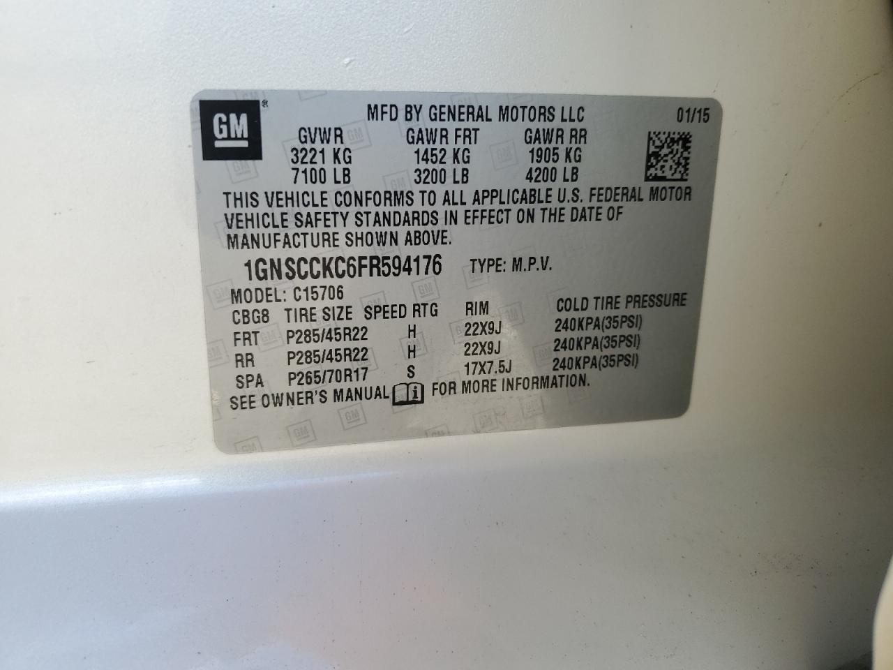 CHEVROLET TAHOE C1500 LTZ