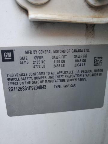 2015 CHEVROLET IMPALA LT #3284022826