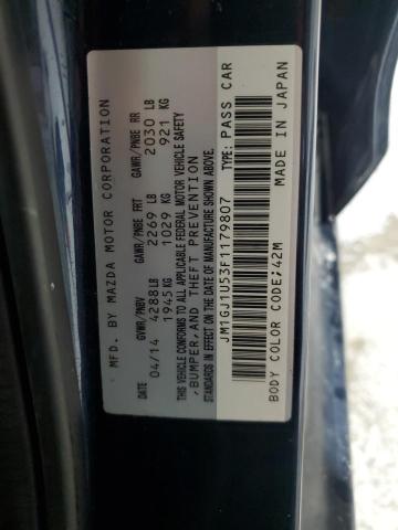 2015 MAZDA 6 SPORT JM1GJ1U53F1179807