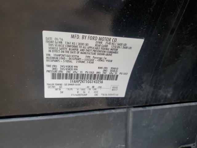 2016 FORD TAURUS SHO 1FAHP2KT1GG143256