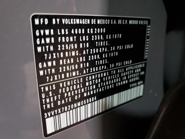 2022 VOLKSWAGEN TAOS SE #3297966773