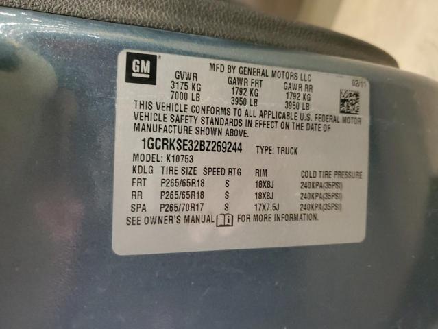 2011 CHEVROLET SILVERADO - 1GCRKSE32BZ269244