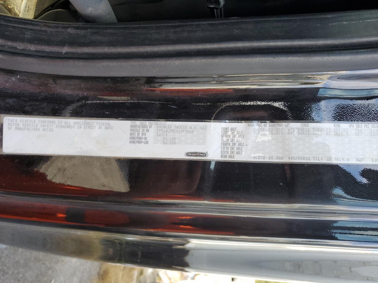 Lot #3256429341 2015 FREIGHTLINER CASCADIA 1