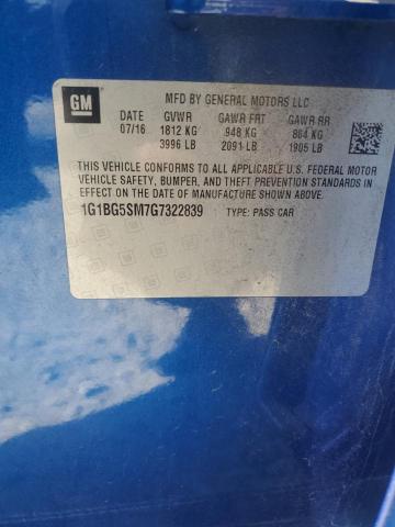 2016 CHEVROLET CRUZE PREM - 1G1BG5SM7G7322839