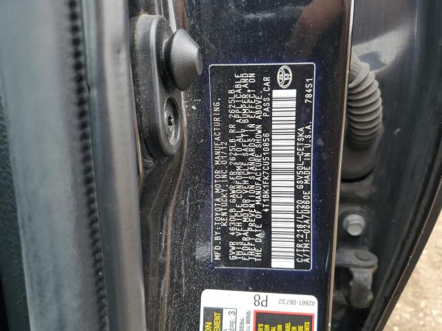 2012 TOYOTA CAMRY SE #3290371769