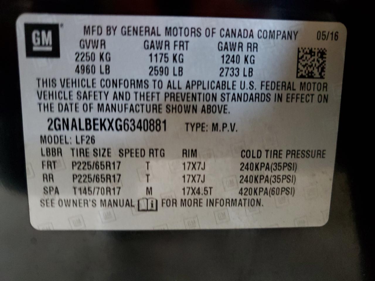 CHEVROLET EQUINOX LS