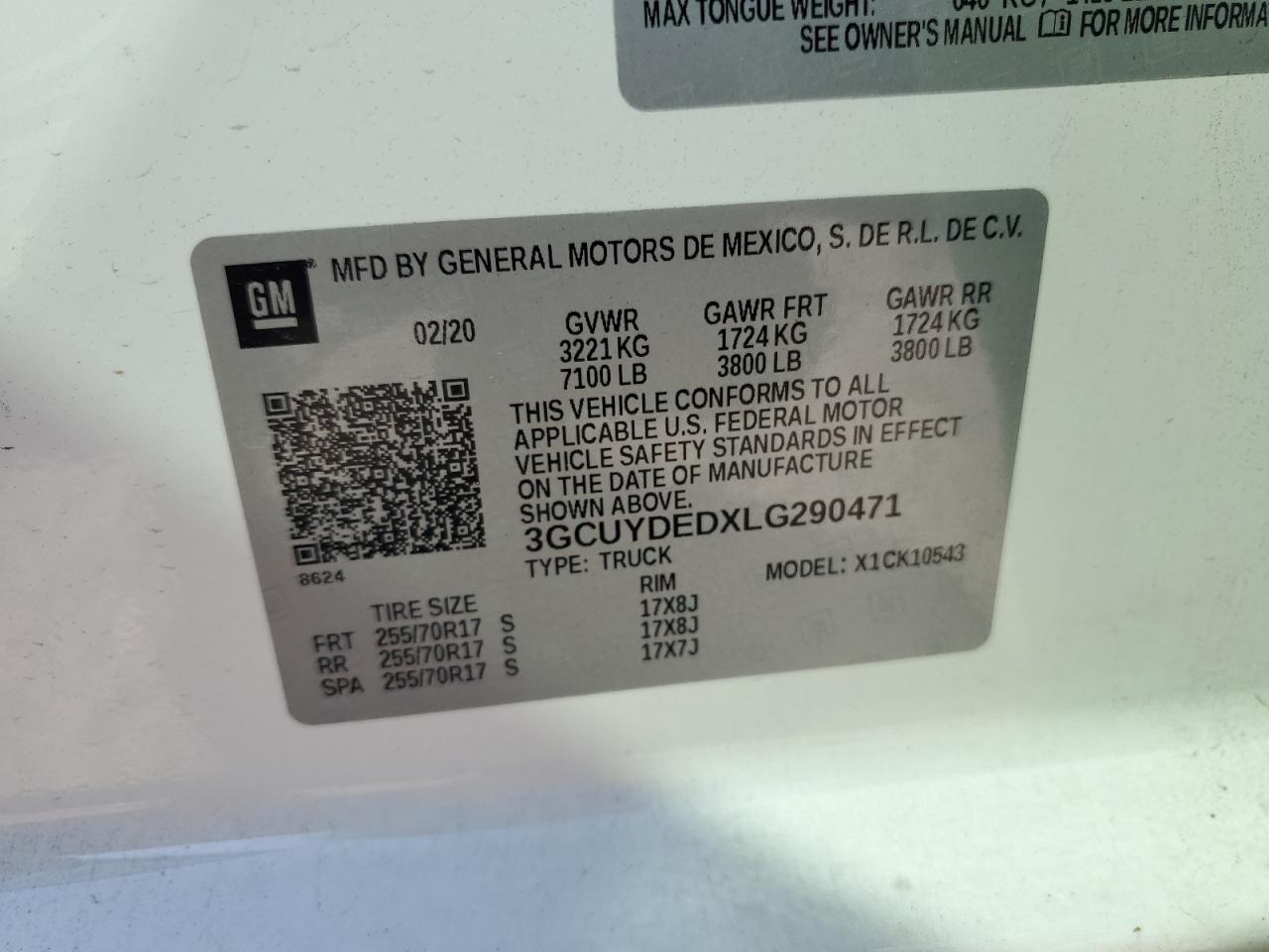 Lot #3279575269 2020 CHEVROLET SILVERADO K1500 LT