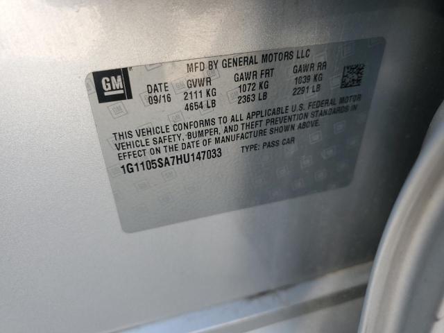 2017 CHEVROLET IMPALA LT - 1G1105SA7HU147033