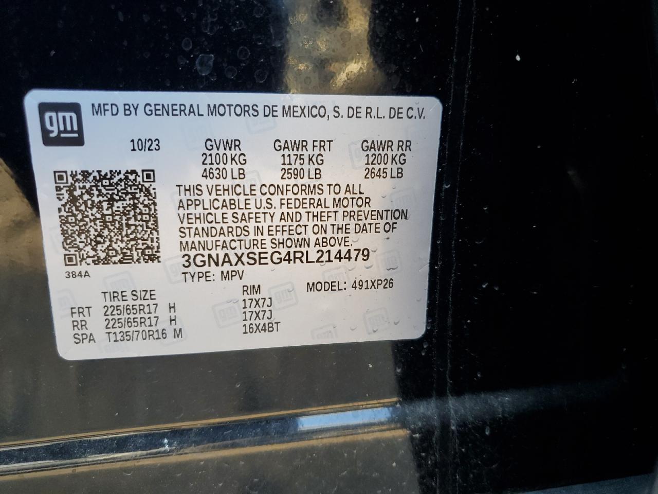 CHEVROLET EQUINOX LS