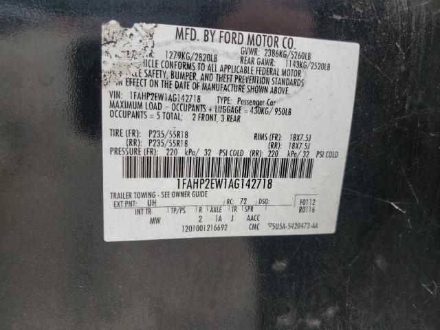 2010 FORD TAURUS SEL #3265775249