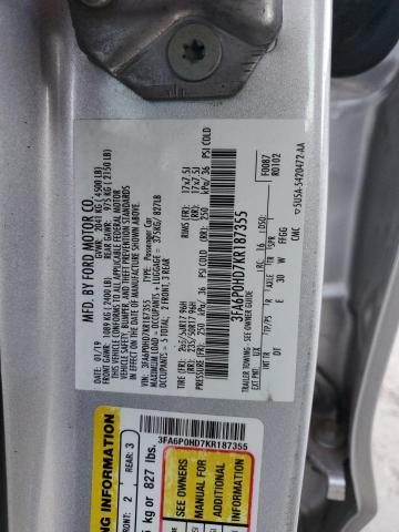 2019 FORD FUSION SE #3302744012