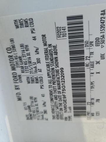 2016 FORD TRANSIT CO - NM0GE9F75G1232099