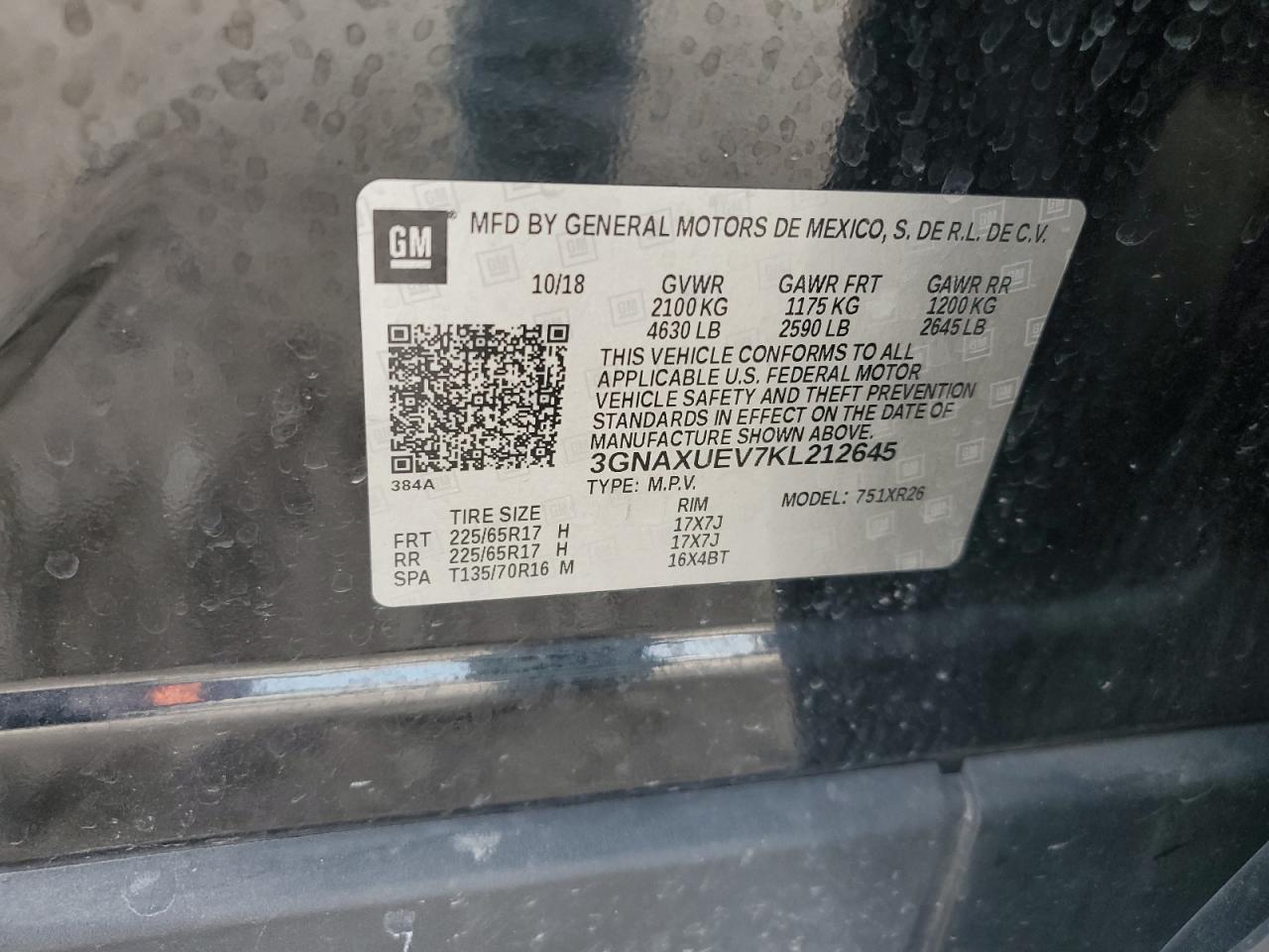 CHEVROLET EQUINOX LT