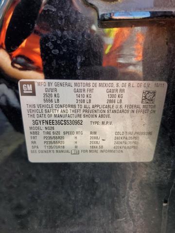 2012 CADILLAC SRX PERFORMANCE COLLECTION - 3GYFNEE36CS530962