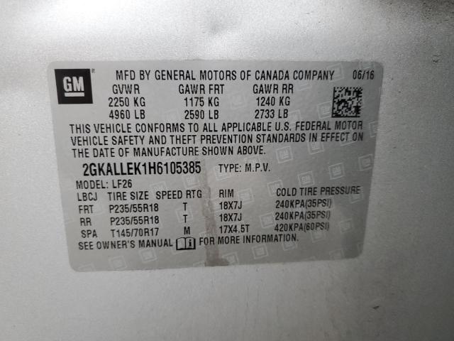 2017 GMC TERRAIN SL #3316975090