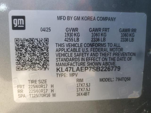 2025 BUICK ENVISTA PR - KL47LAEP7SB226779