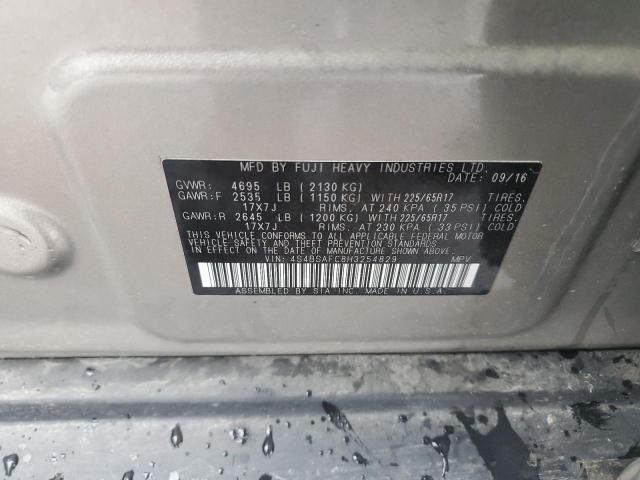 2017 SUBARU OUTBACK 2. 4S4BSAFC8H3254829