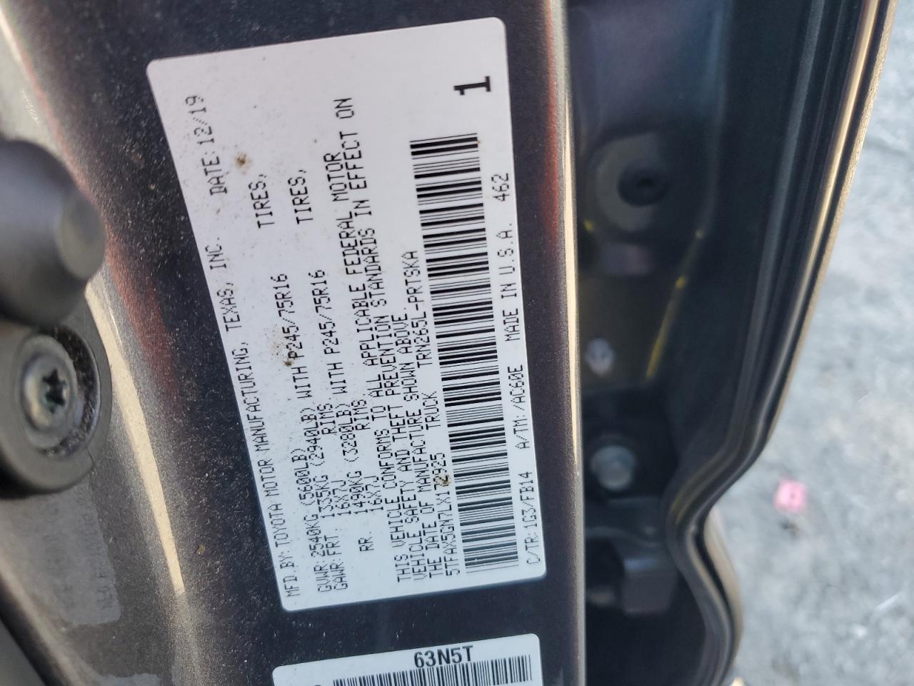 TOYOTA TACOMA DOUBLE CAB