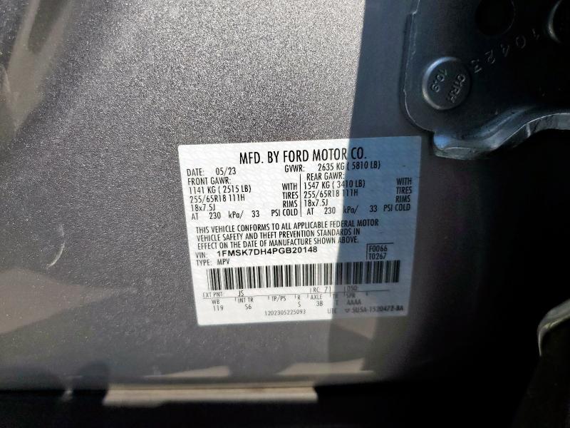 2023 FORD EXPLORER X - 1FMSK7DH4PGB20148