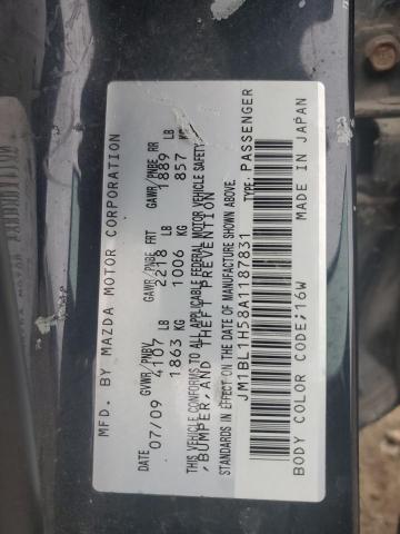 2010 MAZDA 3 S - JM1BL1H58A1187831