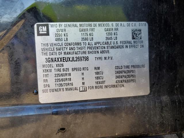 2018 CHEVROLET EQUINOX PR - 3GNAXXEUXJL269798