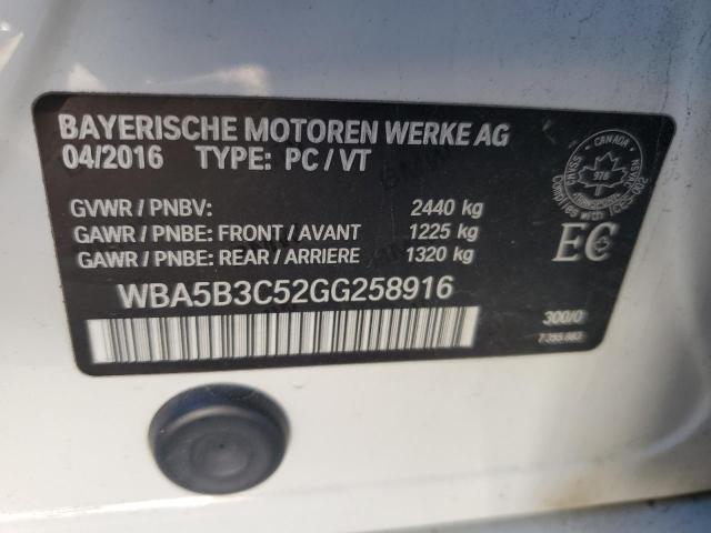 2016 BMW 535 XI WBA5B3C52GG258916