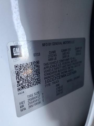 2019 CHEVROLET COLORADO L - 1GCGTCEN6K1107689