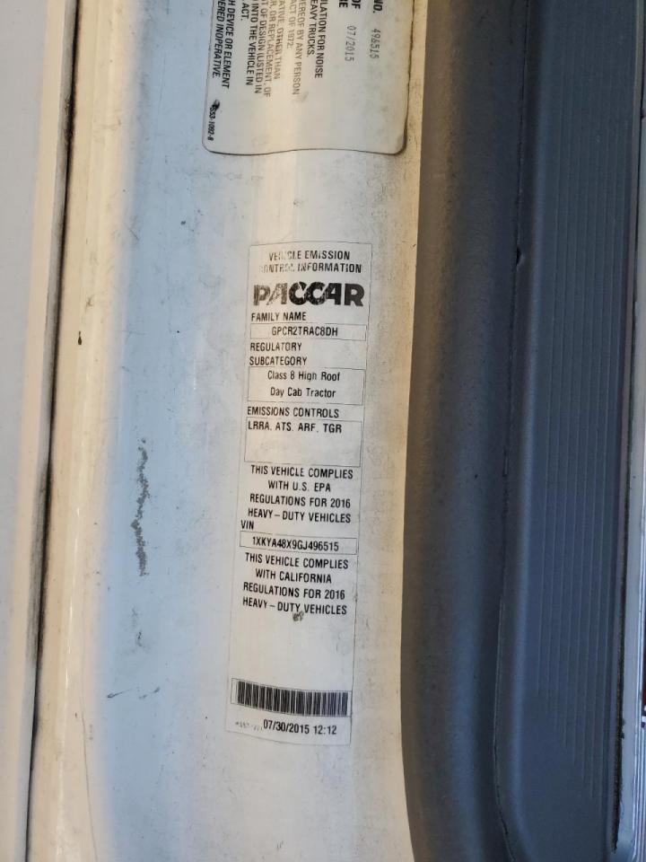 Lot #3304616499 2016 KENWORTH T680