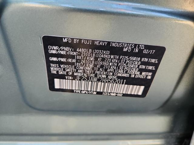 2017 SUBARU FORESTER 2 #3290310220