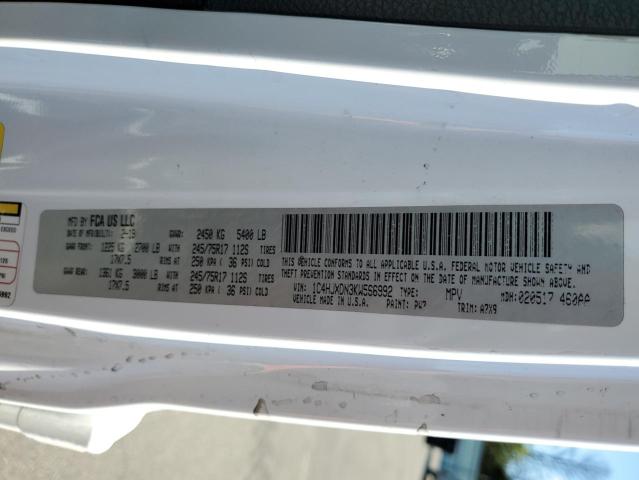 2019 JEEP WRANGLER U - 1C4HJXDN3KW566992