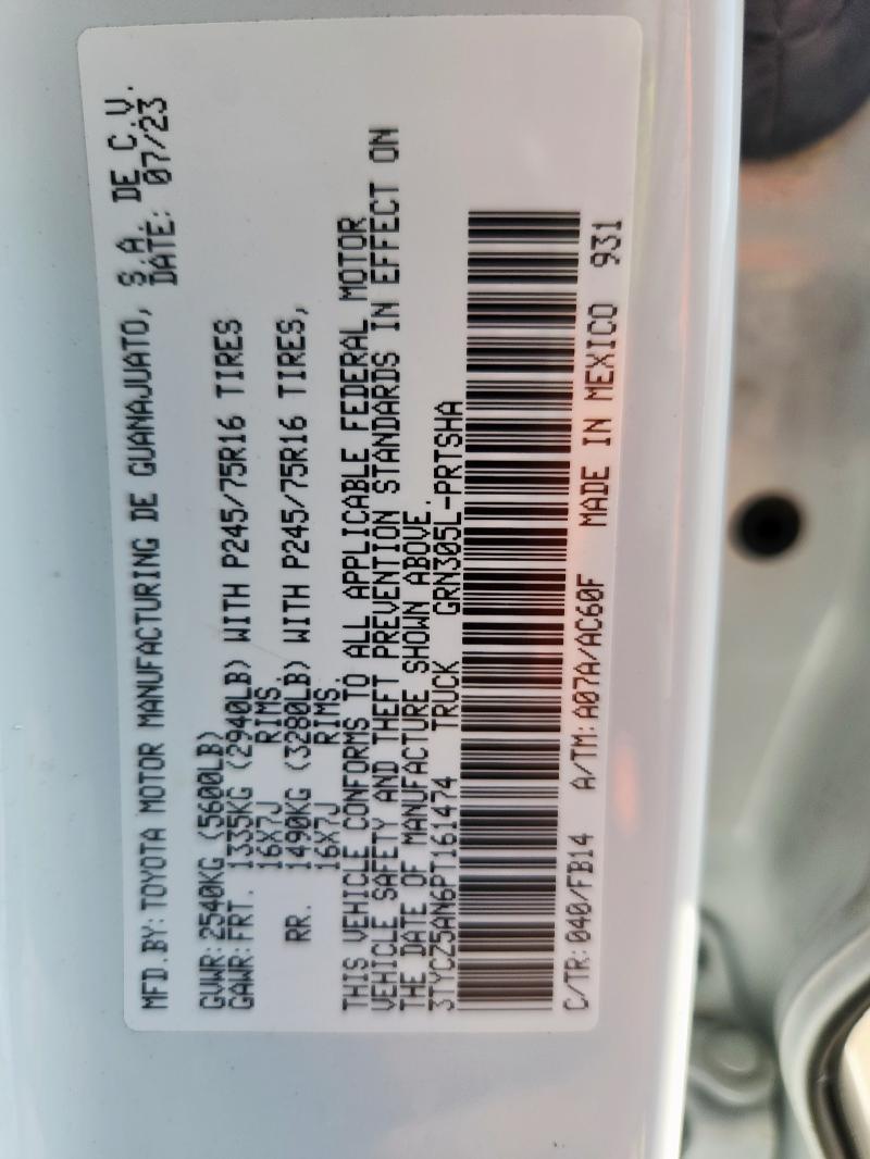 2023 TOYOTA TACOMA DOU #3286490144