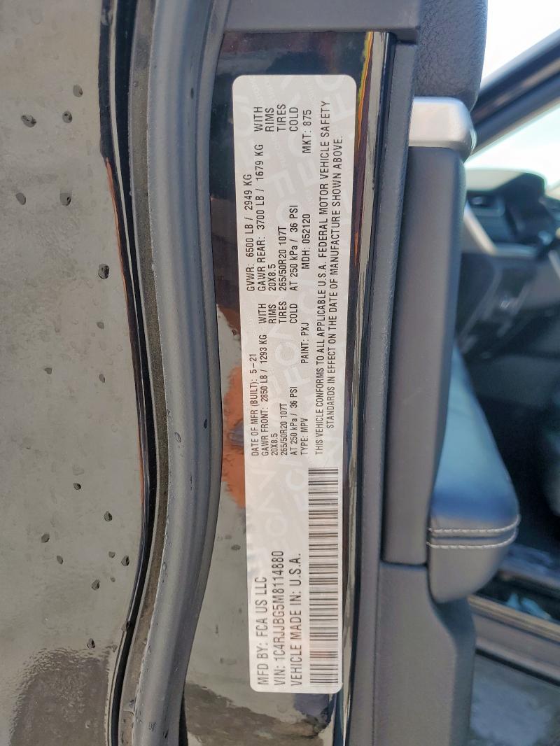 2021 JEEP GRAND CHER #3284166598