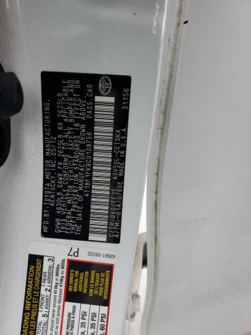 2012 TOYOTA CAMRY BASE - 4T1BF1FK8CU109756