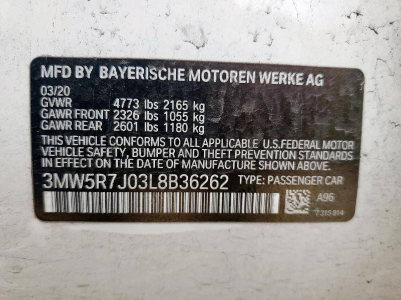 2020 BMW 330XI #3316154222