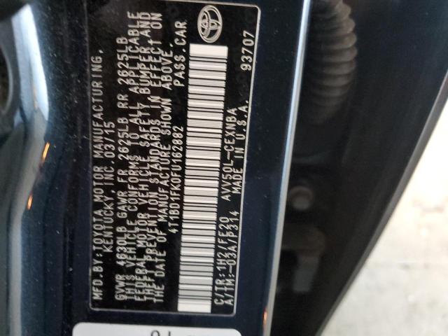 2015 TOYOTA CAMRY HYBR #3284215560