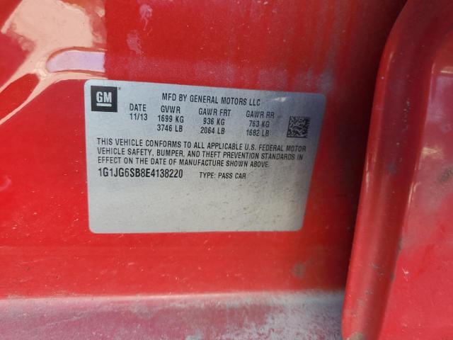 2014 CHEVROLET SONIC RS - 1G1JG6SB8E4138220