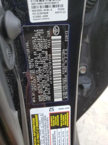 2019 TOYOTA CAMRY L 4T1B11HK7KU181249