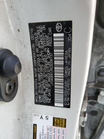 2016 TOYOTA PRIUS - JTDKBRFU9G3008737