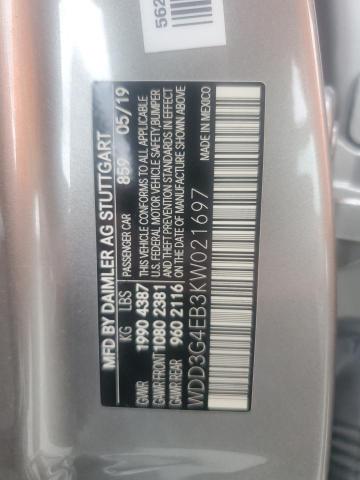 2019 MERCEDES-BENZ A 220 WDD3G4EB3KW021697