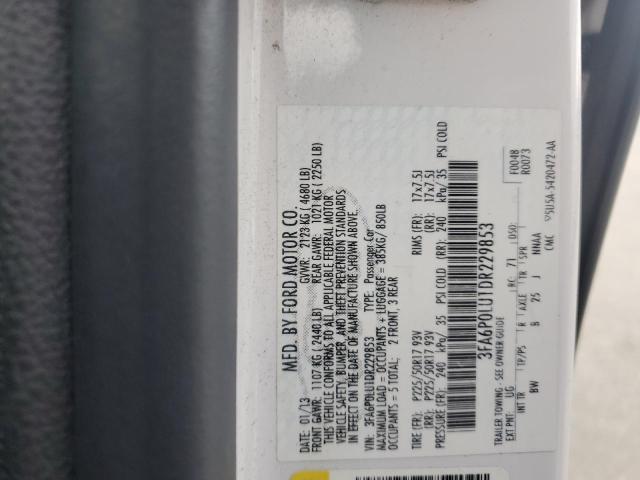 2013 FORD FUSION SE - 3FA6P0LU1DR229853